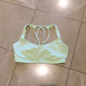 Lululemon Free to Be Bra — Pale Neon Green